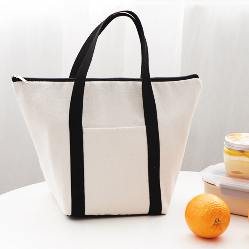 SGC22 Φτηνές μονωμένες συσκευασίες τροφίμων τροφίμων Θερμική τσάντα ψυγείων Tote τσάντα Extra Large Canvas Cotton Thermo τσάντα